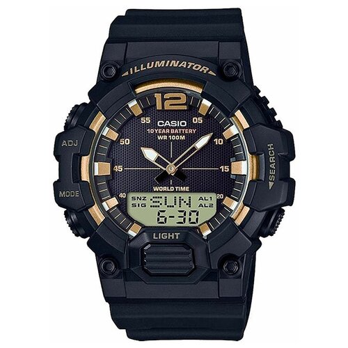 Наручные часы CASIO Standard HDC-700-9A, черный, золотой