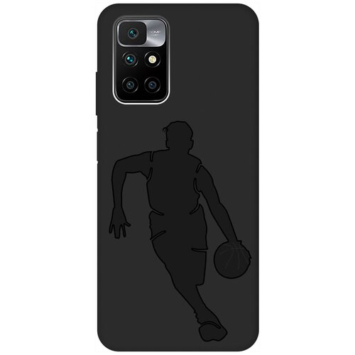 Матовый чехол Basketball для Xiaomi Redmi 10 / Сяоми Редми 10 с 3D эффектом черный матовый чехол i can для xiaomi redmi 10 сяоми редми 10 с 3d эффектом черный