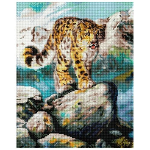 фото Набор для творчества белоснежка алмазная мозайка на раме ирбис