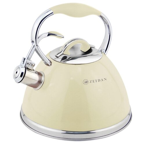 фото Zeidan чайник со свистком z-4282/3/4/5 3 л, бежевый