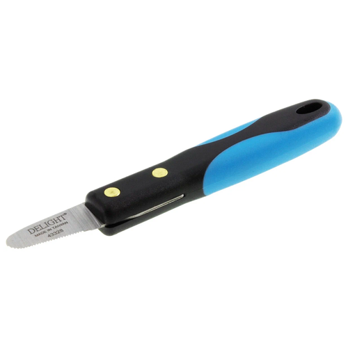 Тримминговочный нож DeLIGHT 43328, черный/голубой