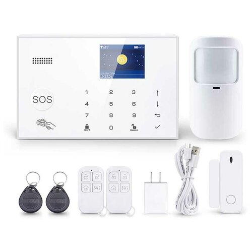 Беспроводная охранная WiFi GSM сигнализация Страж Метрика для дома квартиры дачи белый корпус