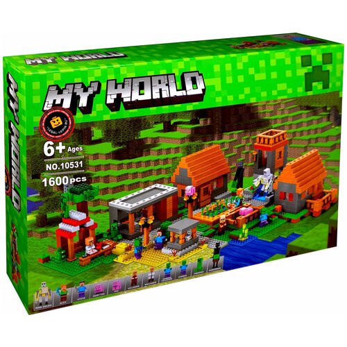 конструктор lari bela my world 1094 деревня 1600 дет Конструктор Lari (Bela) My World 10531 Деревня, 1600 дет.