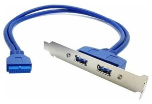 Планка USB3.0 Orient C087 вывод 2-х портов usb3.0 с материнской платы на корпус