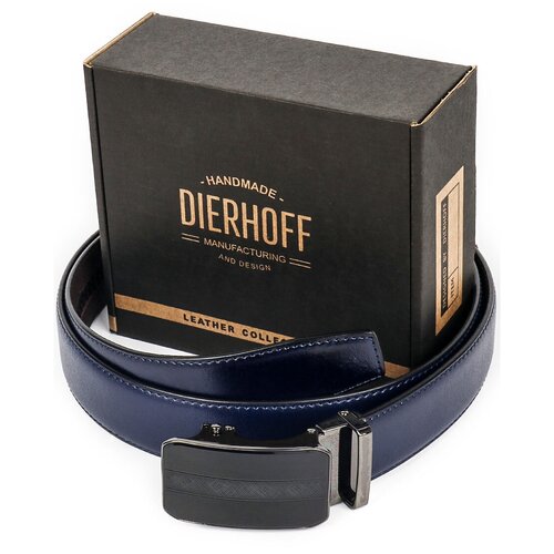 Ремень Dierhoff, размер 110, коричневый, синий