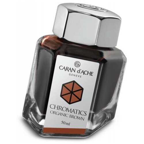 Флакон с чернилами Carandache Chromatics (8011.049) Organic brown чернила 50мл 8011.049