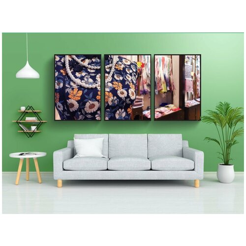 фото Набор модулных постеров для интерьера "шанхай, cheongsam, тяньцзыфан" 60x90 см. в тубусе, без рамки lotsprints