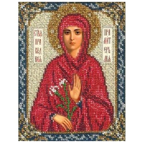 фото Набор вышивки бисером «святая лия», 12,5x16,3 см, русская искусница