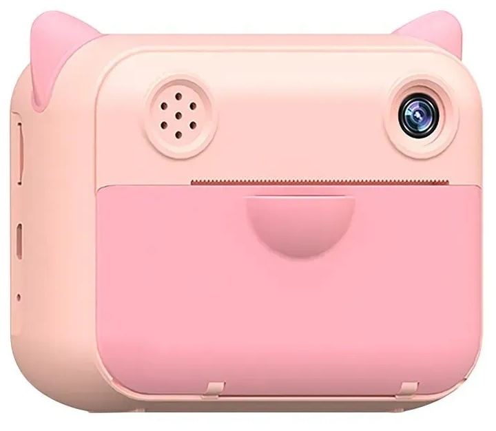 Детский фотоаппарат мгновенной печати/ Камера моментальной печати Mini/ розовый