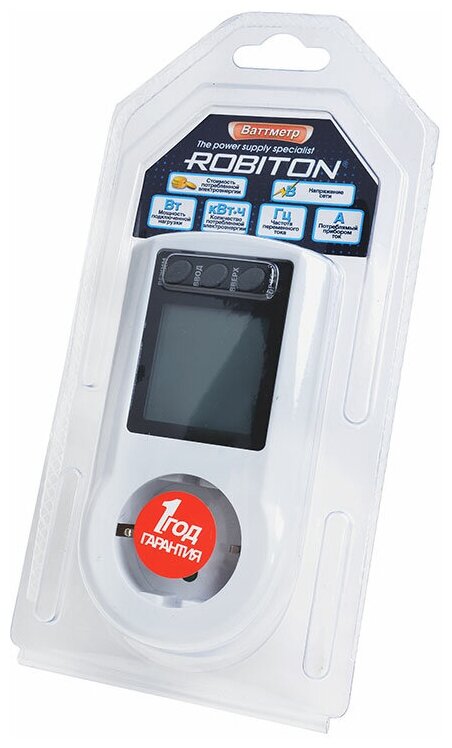 Robiton Ваттметр бытовой Robiton PM-2 White