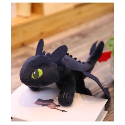 Мягкая игрушка Ночная Фурия / Беззубик / Как приручить дракона Dario Macabro 25см
