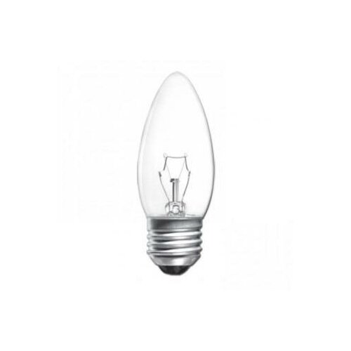 Лампа 40W E27 свеча прозрачная Osram