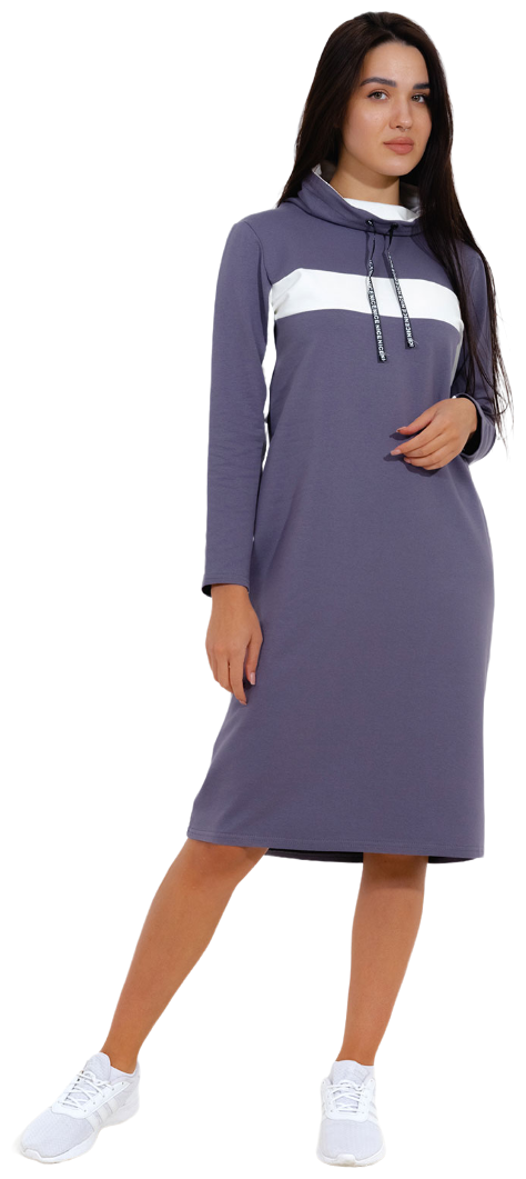 Платье NSD-STYLE, размер 46, серый