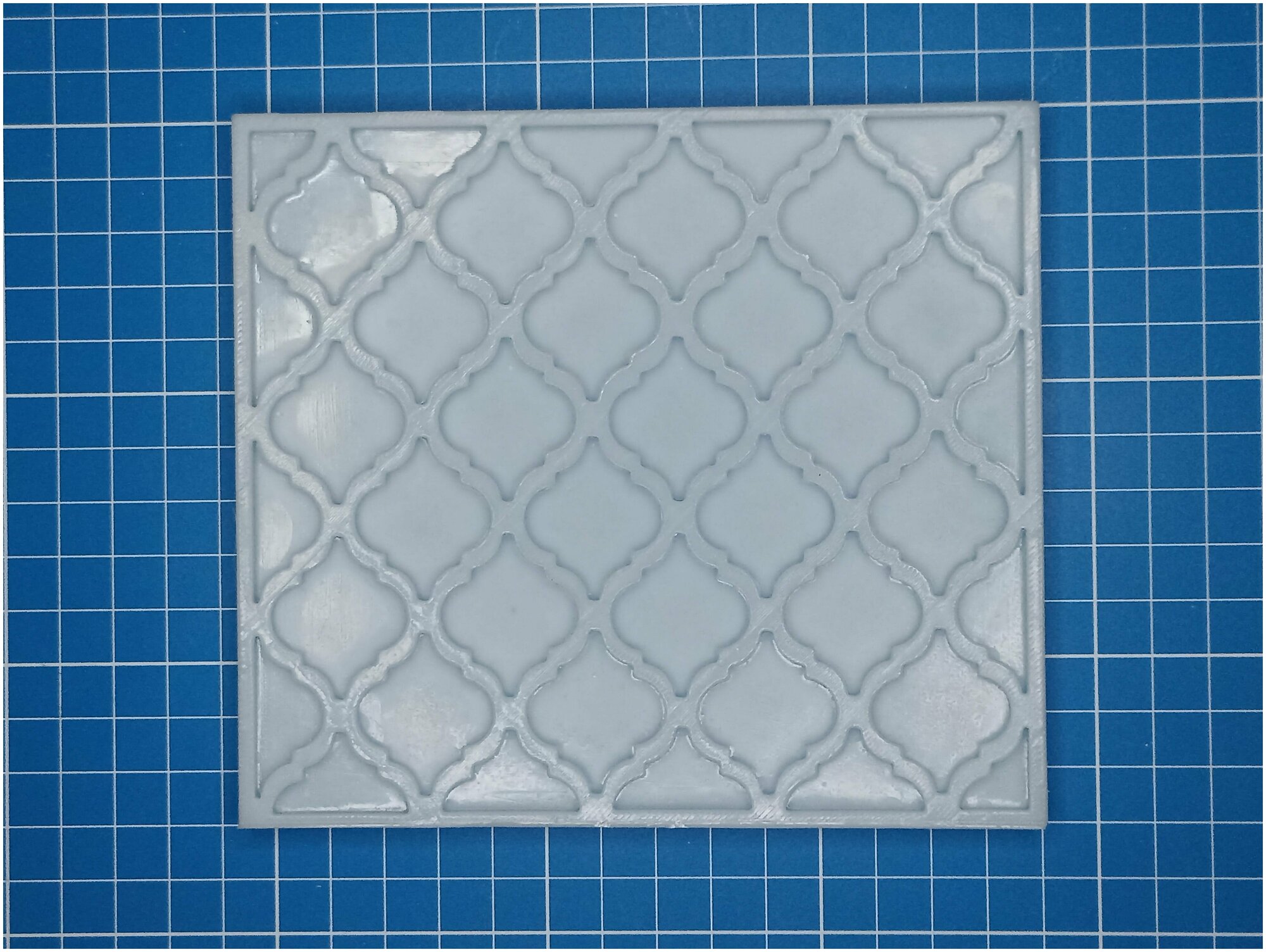 фото Силиконовая форма для миниатюрной плитки и мозаики "Арабеска" строймини, 24 шт.