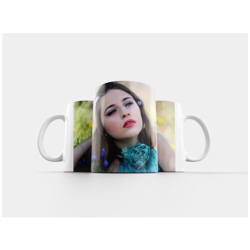 фото Кружка "лицо, портрет, блондинка" 320 мл lotsprints