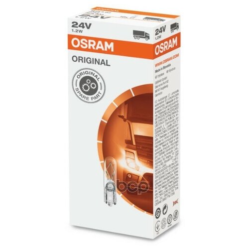 Лампа 24 В 2 Вт без цоколя приборная 10 шт Osram