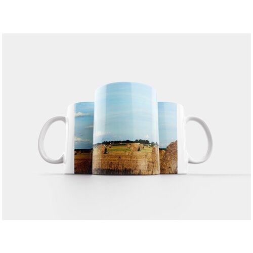 фото Кружка "поле, уборка урожая, сельское хозяйство" 320 мл lotsprints