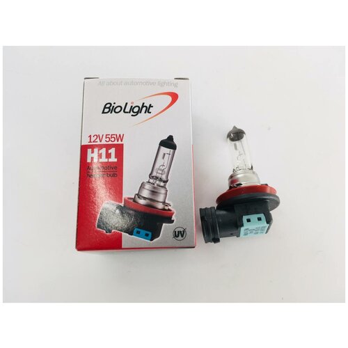 Лампа H11 PX22D цоколь LongLife 12V 55W Biolight Южная Корея 64211 1 шт. в упаковке