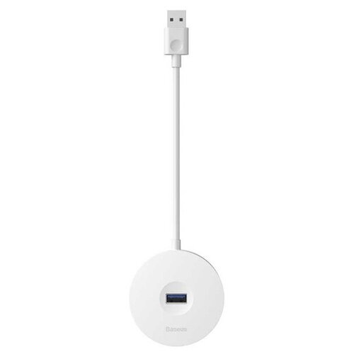 USB-концентратор Baseus round box HUB adapter 10cm USB3.0 to USB3.0*1 USB2.0*3 (CAHUB-F01, CAHUB-F02) (white)