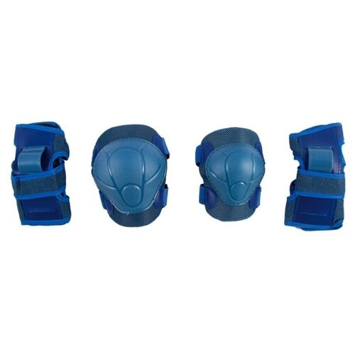 фото Комплект защиты, защита локтя, защита запястий, защита колена techteam, safety line 100, m, синий