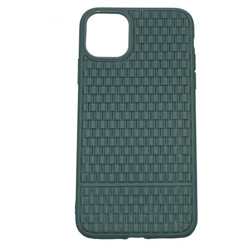 Рельефный силиконовый чехол Плетение для iPhone 11 Pro Max чехол interstep 4d touch mv iphone 11 pro темно зеленый