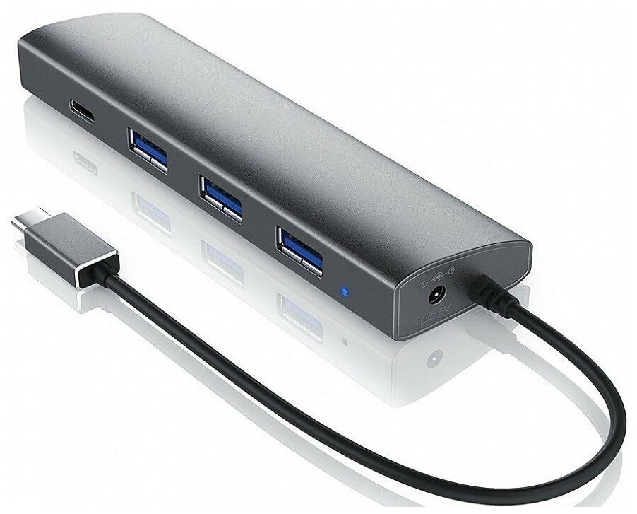 USB-хаб CSL Primewire USB-C с блоком питания цвет Серебристый CSL302562 CSL302562