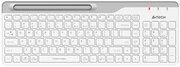 Клавиатура A4Tech Fstyler FBK25 белый/серый USB беспроводная BT/Radio slim Multimedia FBK25 White .