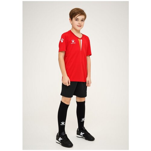 Детская футбольная форма KELME S/S Football Set Kid, синяя, размер 150