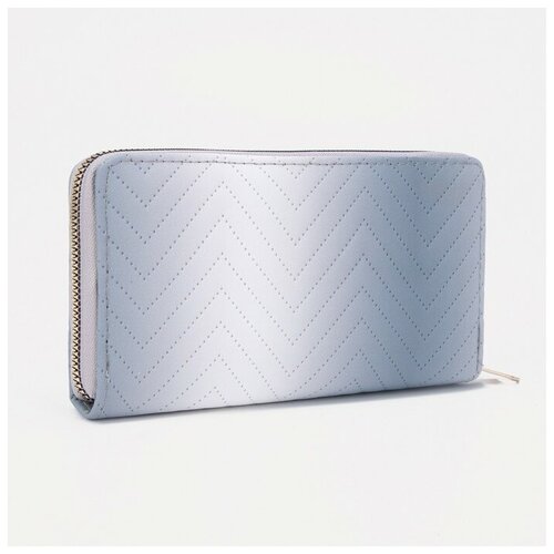 фото Кошелёк на молнии, цвет серый gorodok