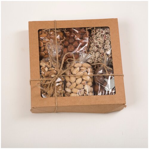 фото Подарочный набор №12 (макадамия,фисташка,миндаль,фундук,грецкий,арахис в кокосе) зазож