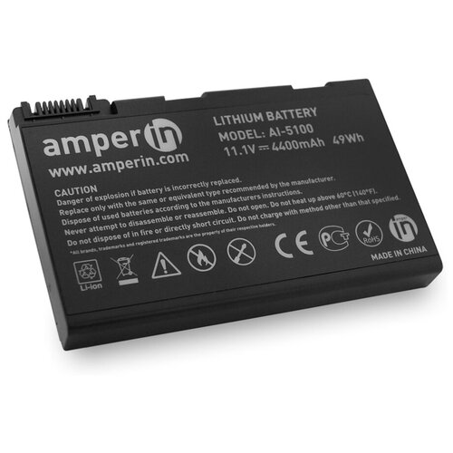 Аккумуляторная батарея (аккумулятор) AI-5100 для ноутбука Acer Aspire 3100, 3690, 5100 11.1V 4400mAh (49Wh) Amperin
