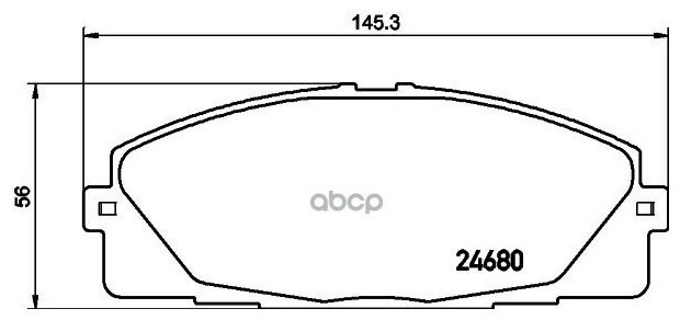 Комплект тормозных колодок Hella 8DB 355 028-701 для Toyota HiAce IV V RegiusAce TOYOACE C