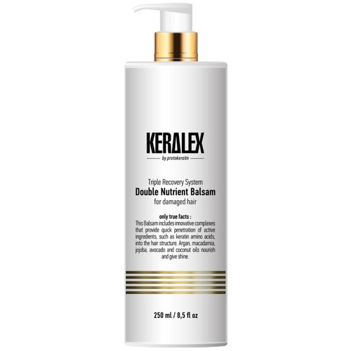 PROTOKERATIN бальзам Keralex Double Nutrient Balsam, 250 мл бальзам дуо питание высокоинтенсивный protokeratin keralex double nutrient balsam 250 мл