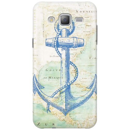 фото Re:pa накладка transparent для samsung galaxy j5 (2015) с принтом "якорь на карте"