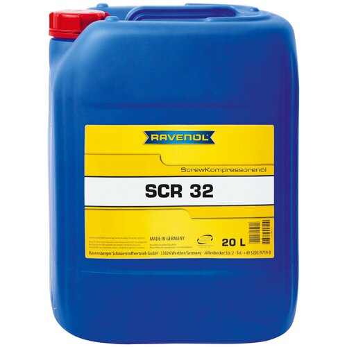 Компрессорное масло RAVENOL Kompressorenoel Screw SCR 32 (20л) new ravenol 4014835757158 5l kompressorenoel screw scr 32 new компрессорное масло 1шт