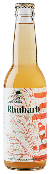 Натуральный лимонад из ревеня со стевией / Lemonardo Rhubarb Light, 330мл. - фотография № 1