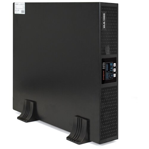 ИБП On-line ExeGate PowerExpert ULS-1000. LCD. AVR. C13. USB. RS232. SNMP.2U <1000VA/1000W, On-Line, LCD, 4*IEC-C13, RS232, USB, SNMP-slot, Rackmount 2U/Tower, Black>