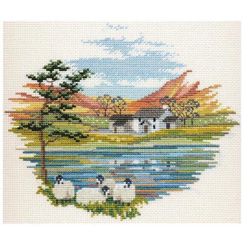 набор для вышивания derwentwater designs swallows арт bb05 Набор для вышивания Derwentwater CON08 Lakeside Farm