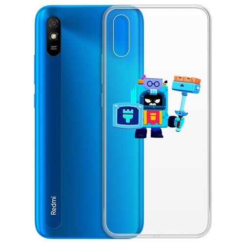 фото Чехол-накладка clear case brawl stars-эш для xiaomi redmi 9a krutoff group