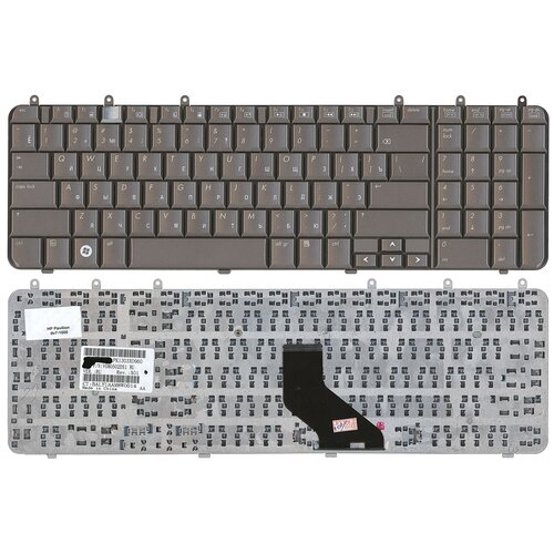 Клавиатура для ноутбука HP Pavilion dv7-1003eo цвета кофе 1750₽