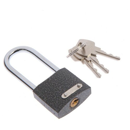 фото Замок навесной assol чугунный 85х38х11, bc-hg36-38l, с длинной дужкой, полимер mikimarket