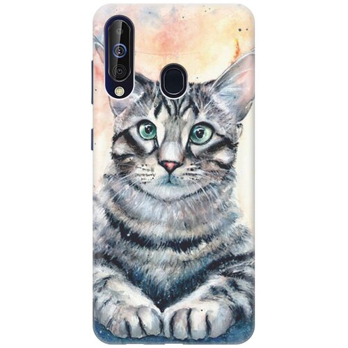 фото Re:pa накладка transparent для samsung galaxy a60 / m40 с принтом "ушастый котик"