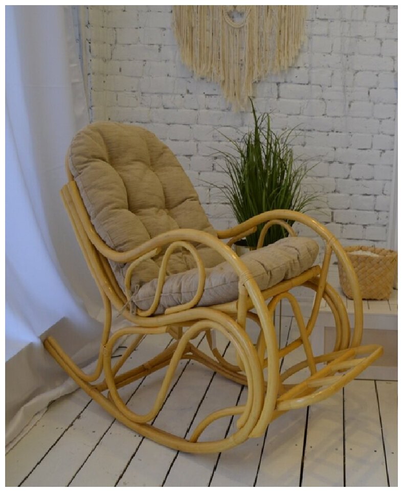 Кресло-качалка из натурального ротанга 05/05В разборное, цвет мед