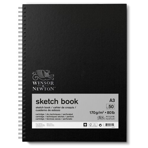 Winsor &Newton Скетчбук Sketch Book на спирали 170г/м2 А3 50л