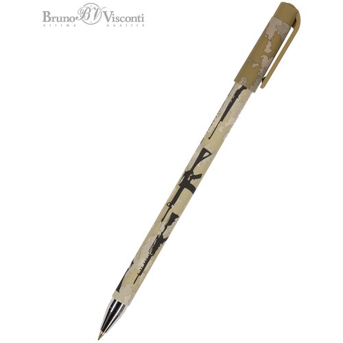 Ручка BrunoVisconti, шариковая, 0.5 мм, синяя, HappyWrite «MILITARY. Оружие», Арт. 20-0215/32