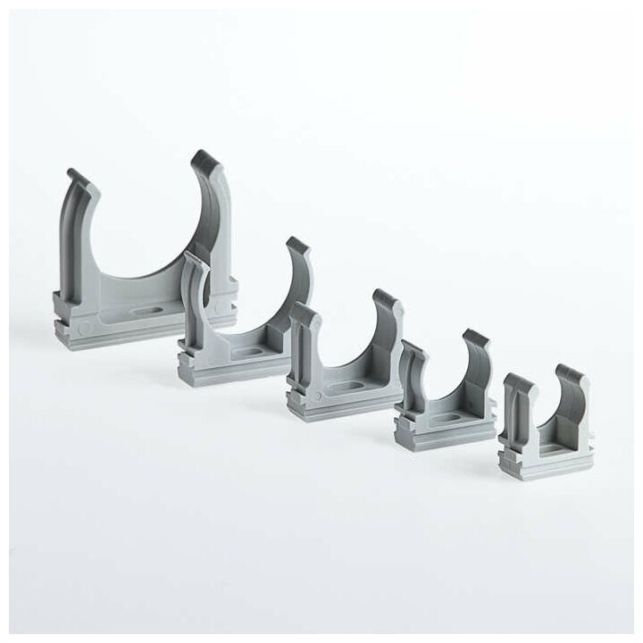 фото Держатель для труб (клипса) d16мм пластик Ruvinil К01116