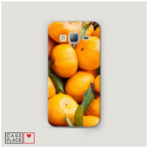 фото Чехол пластиковый samsung galaxy j3 2016 мандарины case place