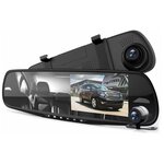 Видеорегистратор зеркало FULL HD с камерой заднего вида, зеркало заднего вида с видеорегистратором + карта памяти 32 Gb - изображение