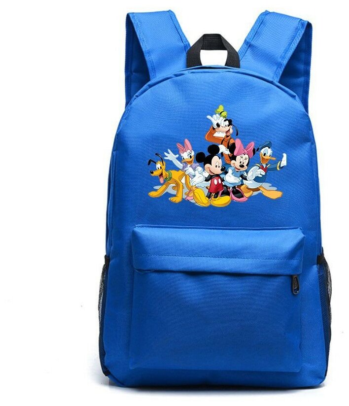 Рюкзак персонажи Микки Маус (Mickey Mouse) синий №3