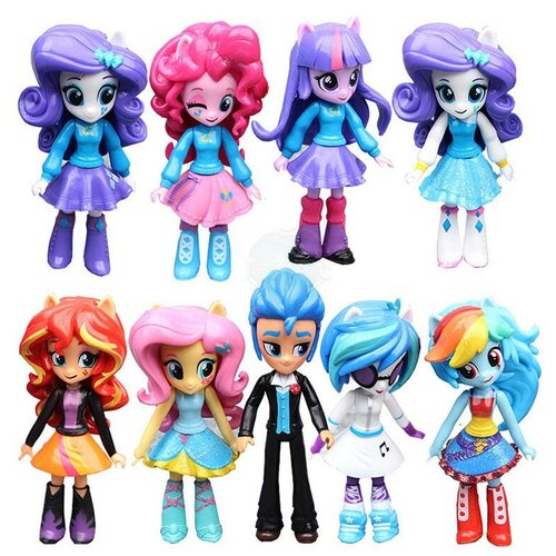 набор игровой my little pony коллекция мини фигурок 14шт f20265l0 Набор фигурок Девочки из Эквестрии - My Little Pony (9шт)